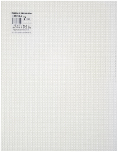 Zehrco-Giancola Plastic Canvas 7 Count 13.5"X10.5"-White