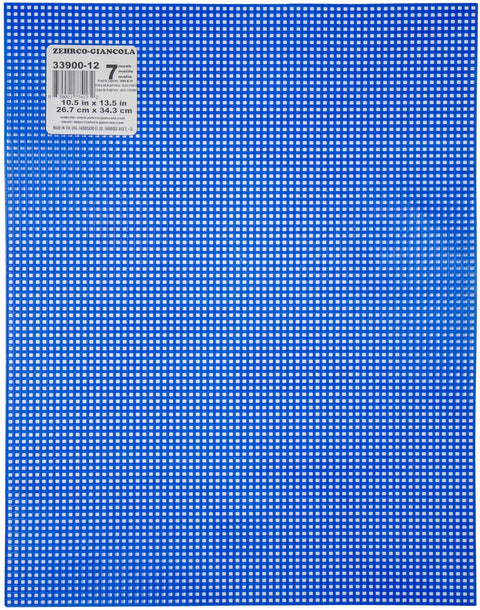 Zehrco-Giancola Plastic Canvas 7 Count 13.5"X10.5"-Dark Blue