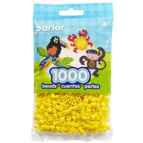 Perler Beads 1,000/Pkg-Yellow