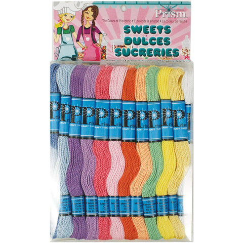 DMC Prism Craft Thread Pack 8.7yd 36/Pkg-Sweets
