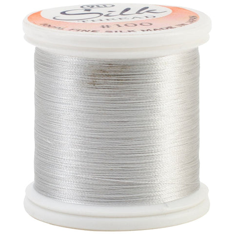 YLI Silk Thread 100wt 200m-Light Silver