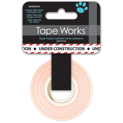 Tape Works Tape .625"X50'-Under Construction Black & Red