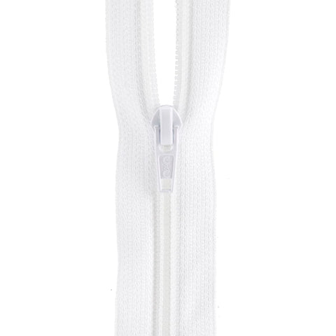 Coats All-Purpose Plastic Zipper 14"-White