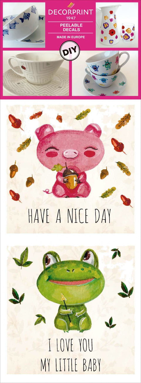 Decorprint Peelable Decals 3.75"X7.75"-Have A Nice Day