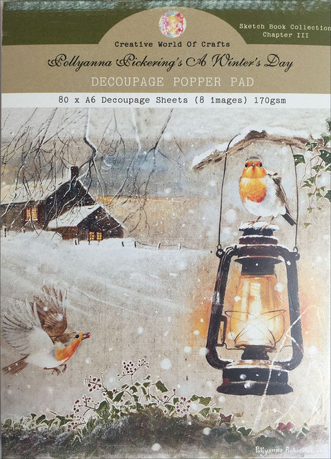 Creative World Of Crafts Decoupage Pad A6 80/Pkg-A Winter's Day, Ch 3, 8