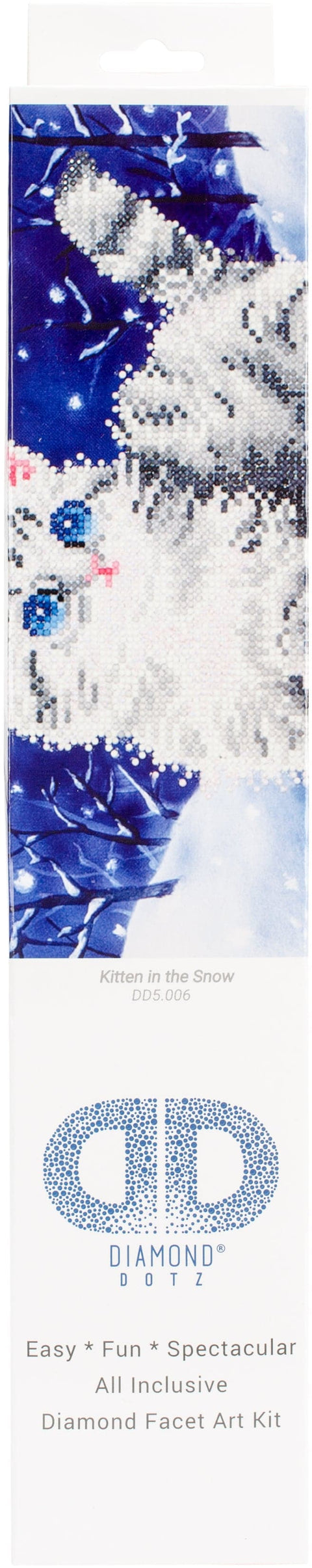 Diamond Dotz Diamond Embroidery Facet Art Kit 17"X13.75"-Kitten In The Snow