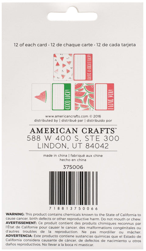 American Craft Memory Planner Inserts-Small Lunch Notes, 3.5"X6"