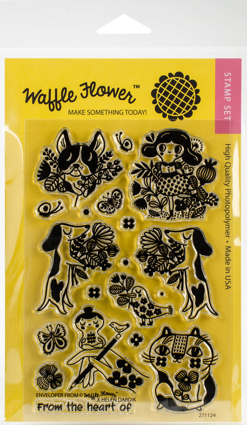 Waffle Flower Crafts Clear Stamps 4"X6"-Enveloper From