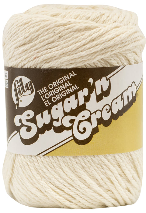 Lily Sugar'n Cream Yarn - Solids-Ecru