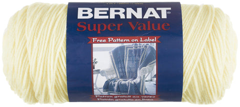 Bernat Super Value Solid Yarn-Natural