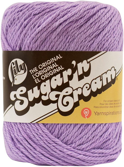 Lily Sugar'n Cream Yarn - Solids-Soft Violet