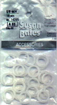 Susan Bates Plastic Bone Rings-.625" 25/Pkg