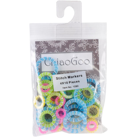 ChiaoGoo Stitch Markers-40/Pkg