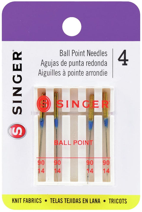 Singer Universal Ball Point Machine Needles-Size 14/90 4/Pkg