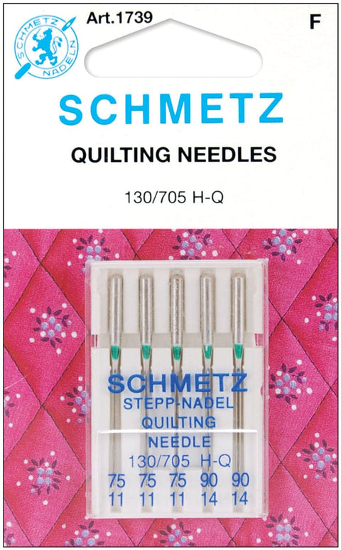 Schmetz Quilt Machine Needles-Sizes 11/75 (3) & 14/90 (2)