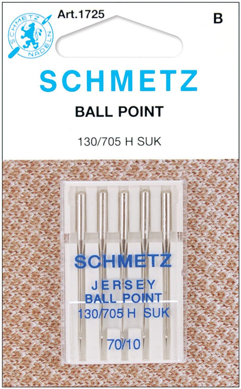 Schmetz Ball Point Jersey Machine Needles-Size 10/70 5/Pkg