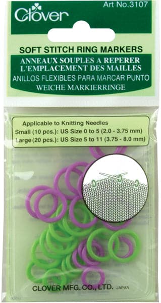 Soft Stitch Ring Markers-30/Pkg