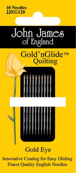 John James Gold'n Glide Quilting Needles-Size 12 10/Pkg