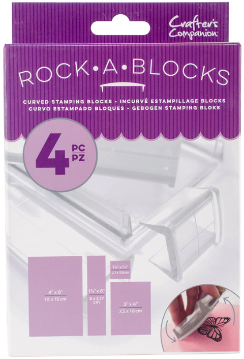 Crafter's Companion Rock-A-Blocks 4/Pkg-4"X6", 3"X4", 1.37"X6", 1.375"X1.5"