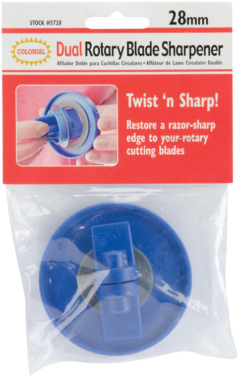 Colonial Needle Rotary Blade Sharpener-For 28mm Blades