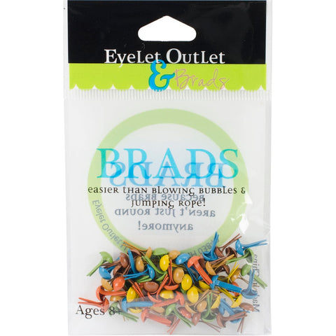 Eyelet Outlet Round Brads 4mm 70/Pkg-Fall