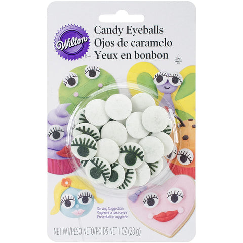 Candy Decorations 1oz-Eyelash Eyeballs