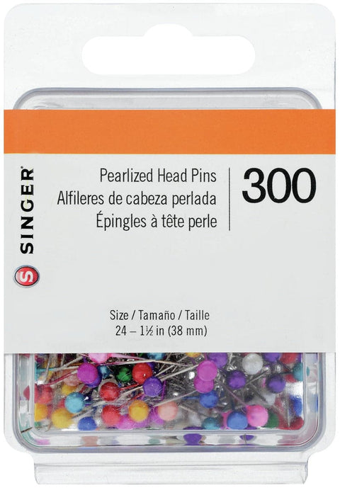 Singer Pearlized Straight Pins-Size 24 300/Pkg