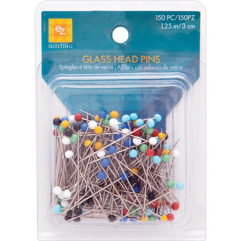 EZ Quilting Glass Head Pins-Size 20 150pcs