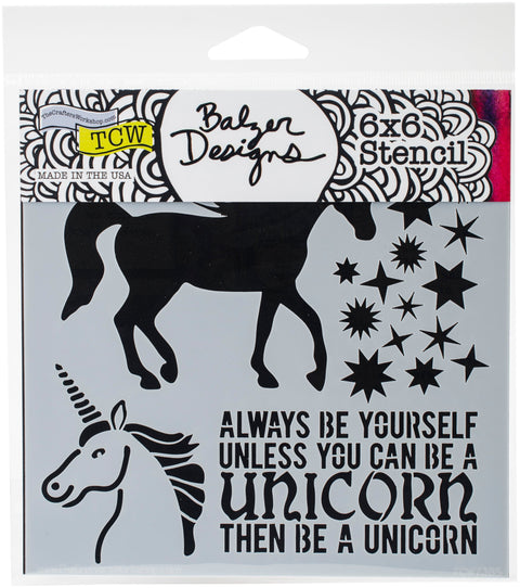 Crafter's Workshop Template 6"X6"-Unicorn