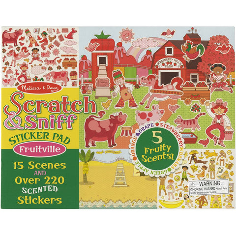Scratch & Sniff Sticker Pad-Fruitville