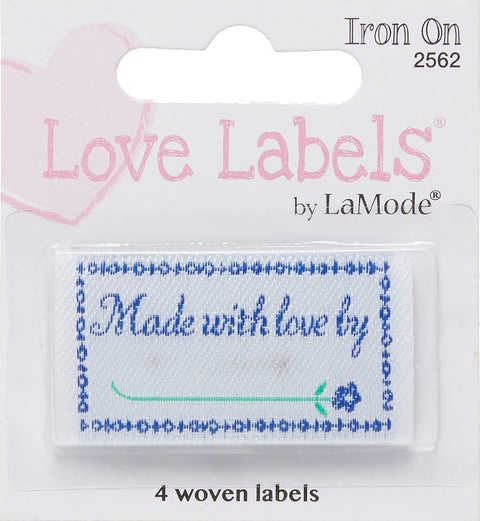 Blumenthal Iron-On Lovelabels 4/Pkg-Made With Love By