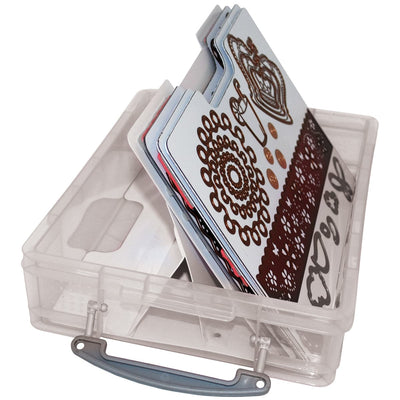 Zutter Magnetic Die & Stamp Storage Case-14.5"X10.25"X3.75" Clear