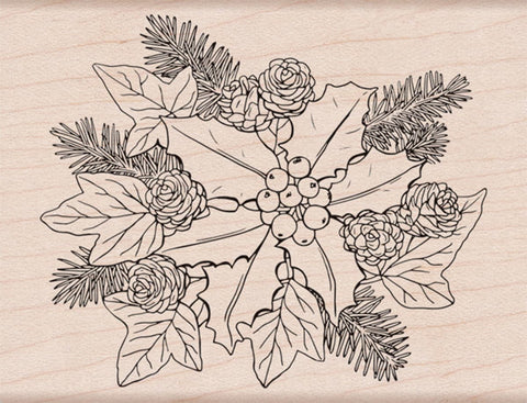 Hero Arts Mounted Rubber Stamp 4.25"X3.25"-The Holly & The Ivy