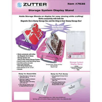 Zutter Magnetic Die & Stamp Sheet Easel Holder Display Stand-