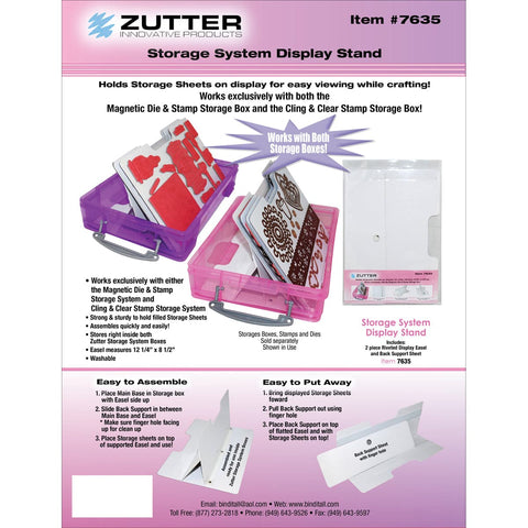 Zutter Magnetic Die & Stamp Sheet Easel Holder Display Stand-