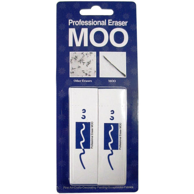 MOO PVC Erasers 2/Pkg-Medium