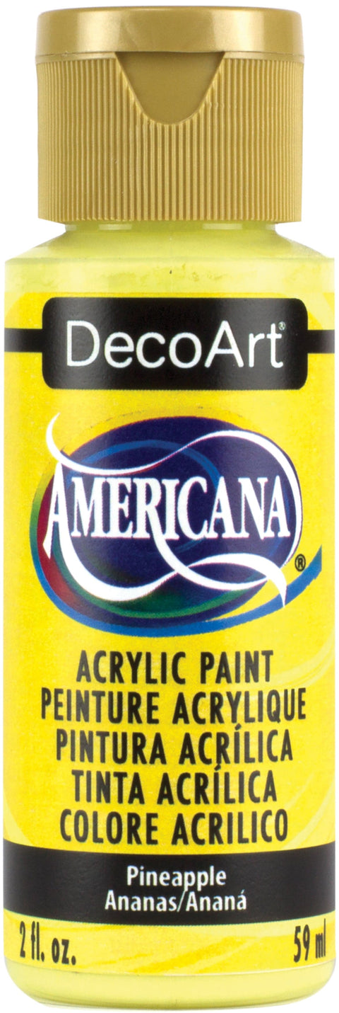 Americana Acrylic Paint 2oz-Pineapple - Opaque