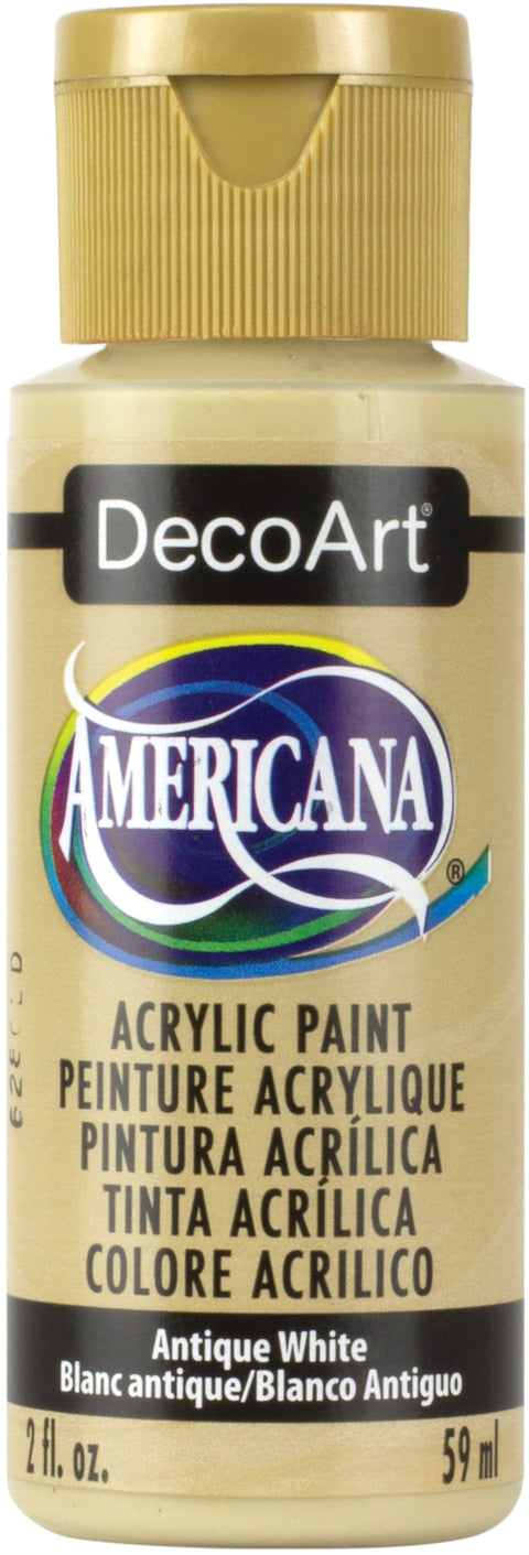 Americana Acrylic Paint 2oz-Antique White - Opaque