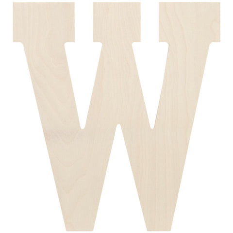 Baltic Birch Collegiate Font Letters & Numbers 13"-W
