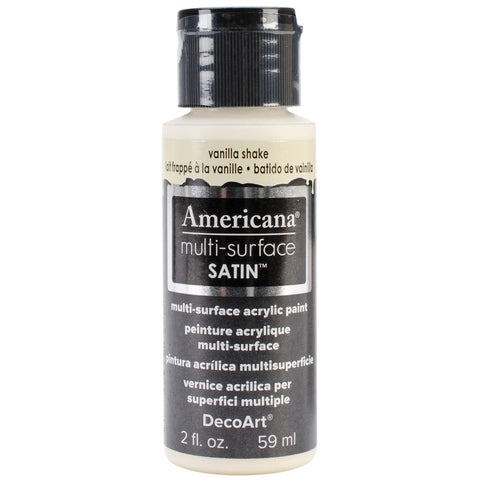 Americana Multi-Surface Satin Acrylic Paint 2oz-Vanilla Shake