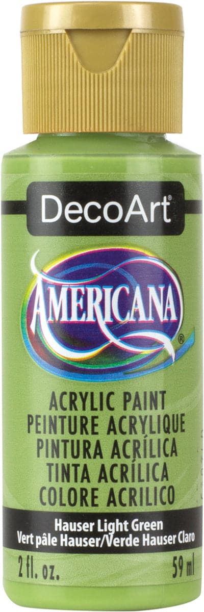 Americana Acrylic Paint 2oz-Hauser Light Green - Opaque