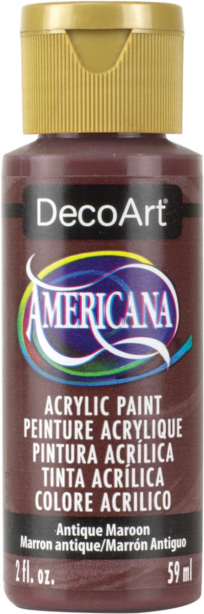 Americana Acrylic Paint 2oz-Antique Maroon - Opaque