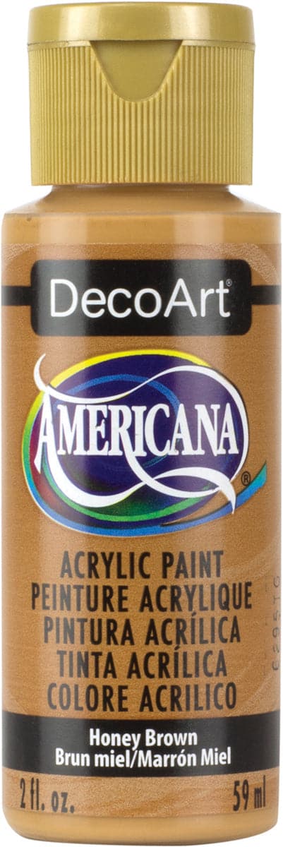Americana Acrylic Paint 2oz-Honey Brown - Opaque