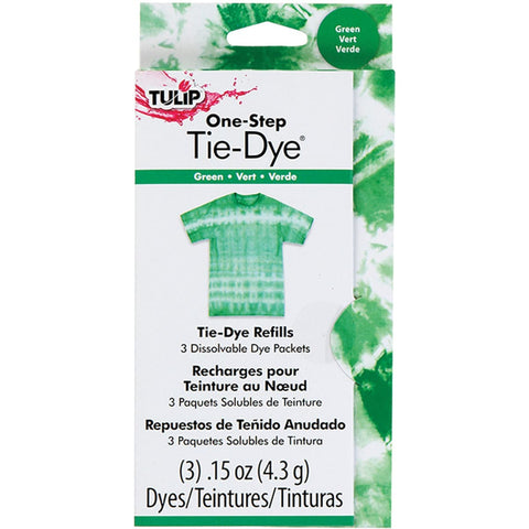 Tulip One-Step Tie-Dye Refill .13oz 3/Pkg-Green