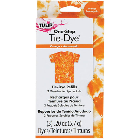 Tulip One-Step Tie-Dye Refill .13oz 3/Pkg-Orange