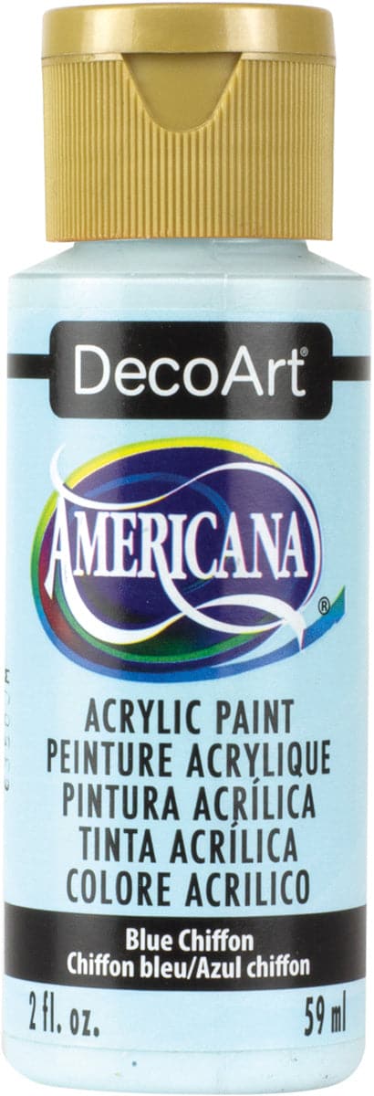 Americana Acrylic Paint 2oz-Blue Chiffon - Opaque