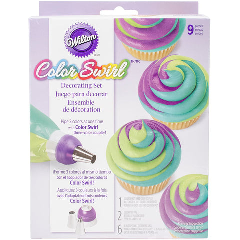 Color Swirl 3-Color Coupler Decorating Set-