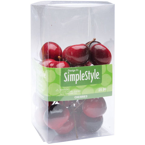 Design It Simple Decorative Fruit 25/Pkg-Mini Cherries