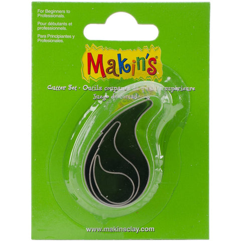 Makin's Clay Cutters 3/Pkg-Water Drop
