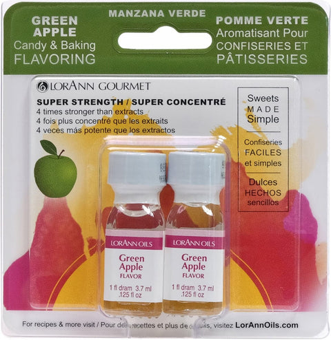 Candy & Baking Flavoring .125oz 2/Pkg-Green Apple